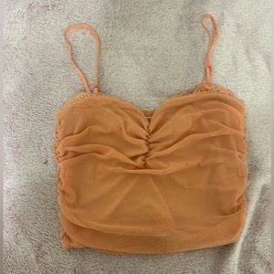 beautiful orange lace top from ardene